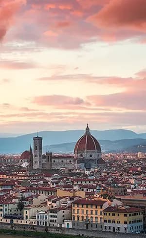 Florence scenic cityscape with Duomo