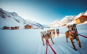 イタリアの犬ぞり：雪の中のエキサイティングな小旅行に最適な目的地