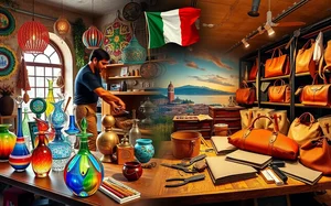 Tour pelas oficinas de artesanato: do vidro de Murano ao couro florentino